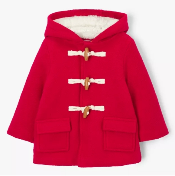 John Lewis Jackets & Coats John Lewis Red And White Baby Duffle